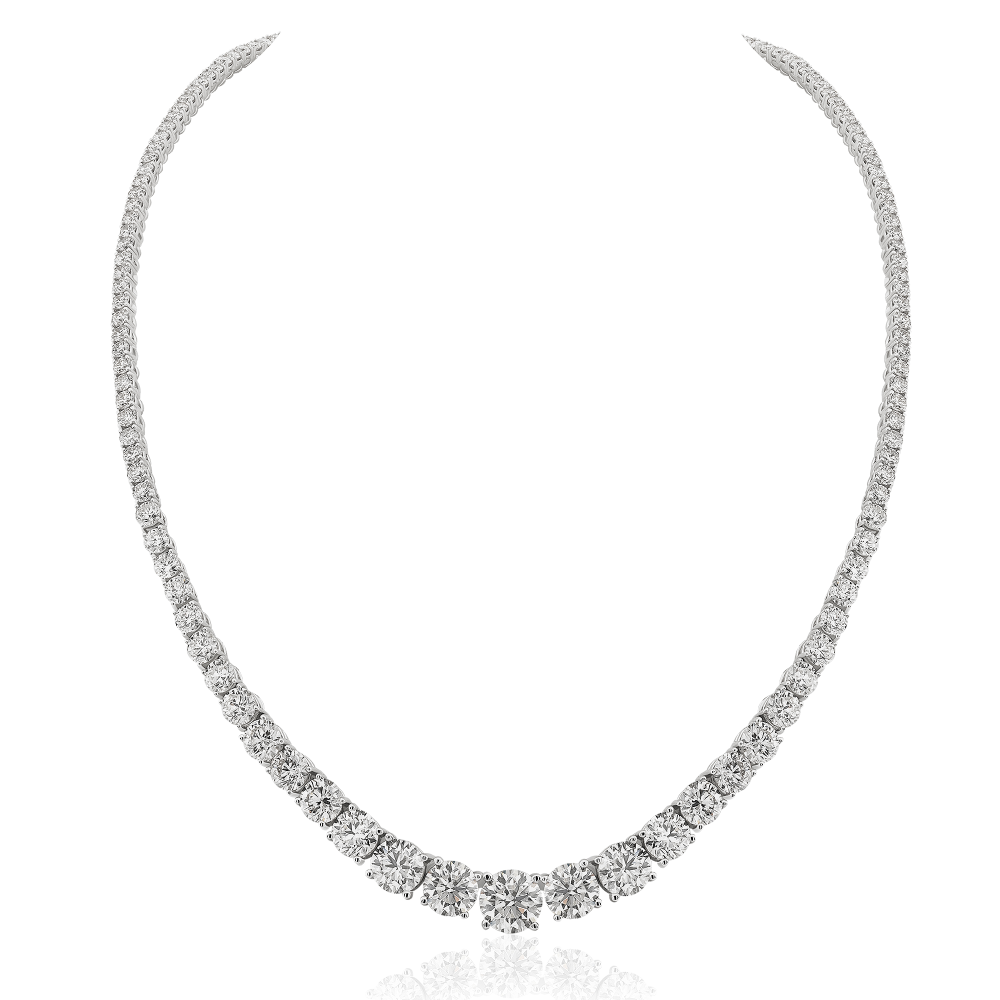 20,64 Ct. Diamond Riviera Necklace